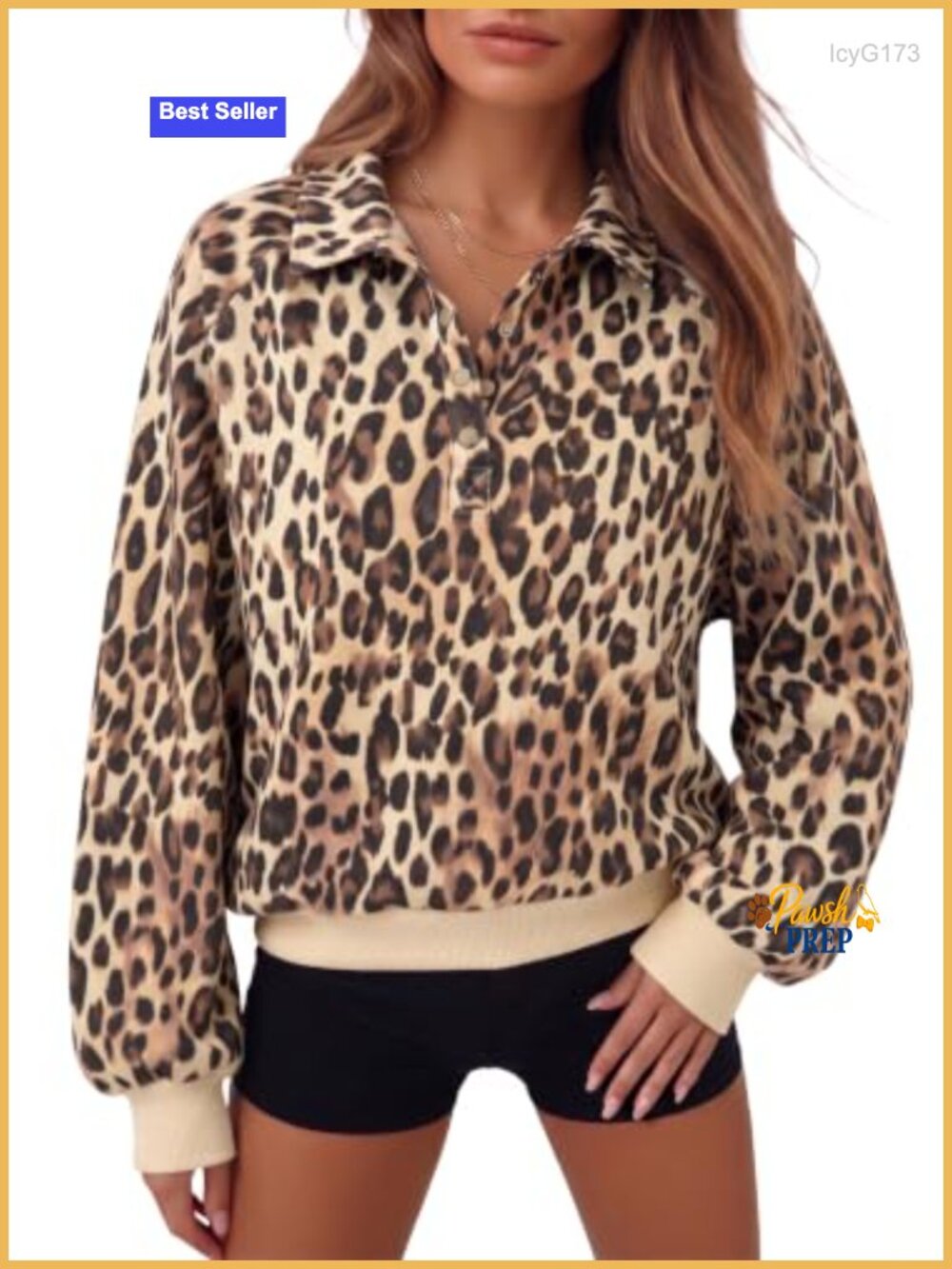 Oversized Mock Neck Henley Sweatshirt Button Down Pullover Women